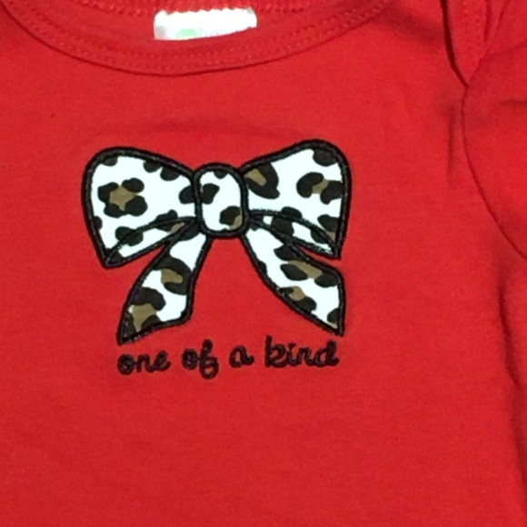 Baby Gear One of a Kind Onesie Red Sz 0-3 Months - Picture 2 of 4